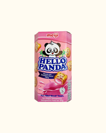 Meiji Hello panda keksit mansikan makuisella täytteellä