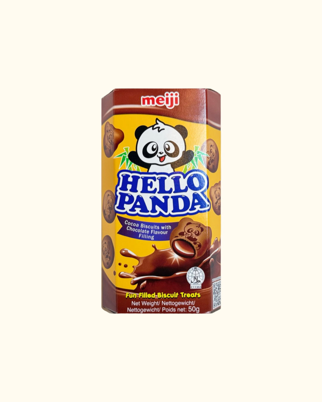 Meiji Hello panda suklaa keksi suklaan makuisella täytteellä
