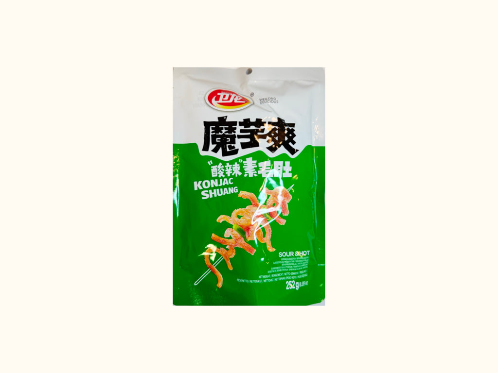 Wei Long Konjac snack tulinen ja hapan maku
