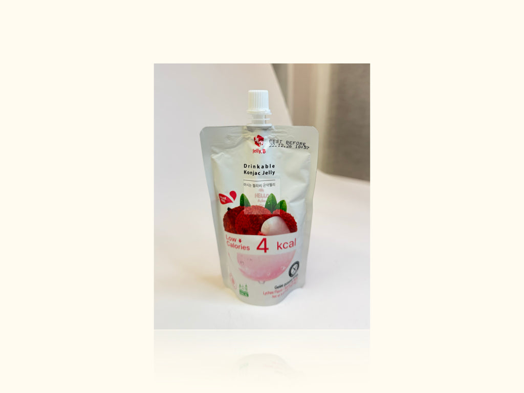 Jelly. B konjac jelly, litsin makuinen 150ml