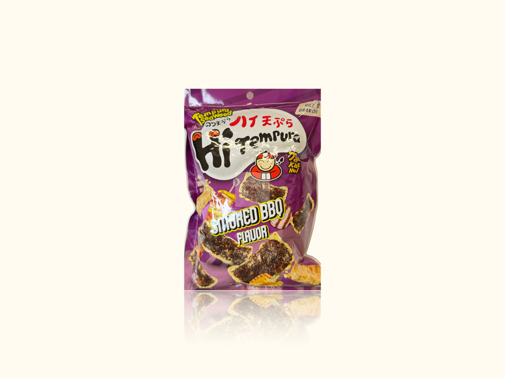 TAO KAE NOI Tempurassa paistettu merilevä-snack, savustettu BBQ-maku.
